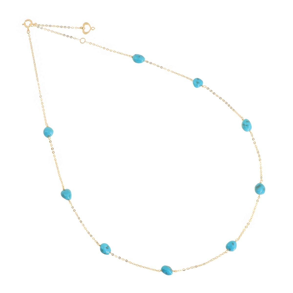 Girocollo Donna Maman et Sophie 18KT TURCHESE - gcptatu4
