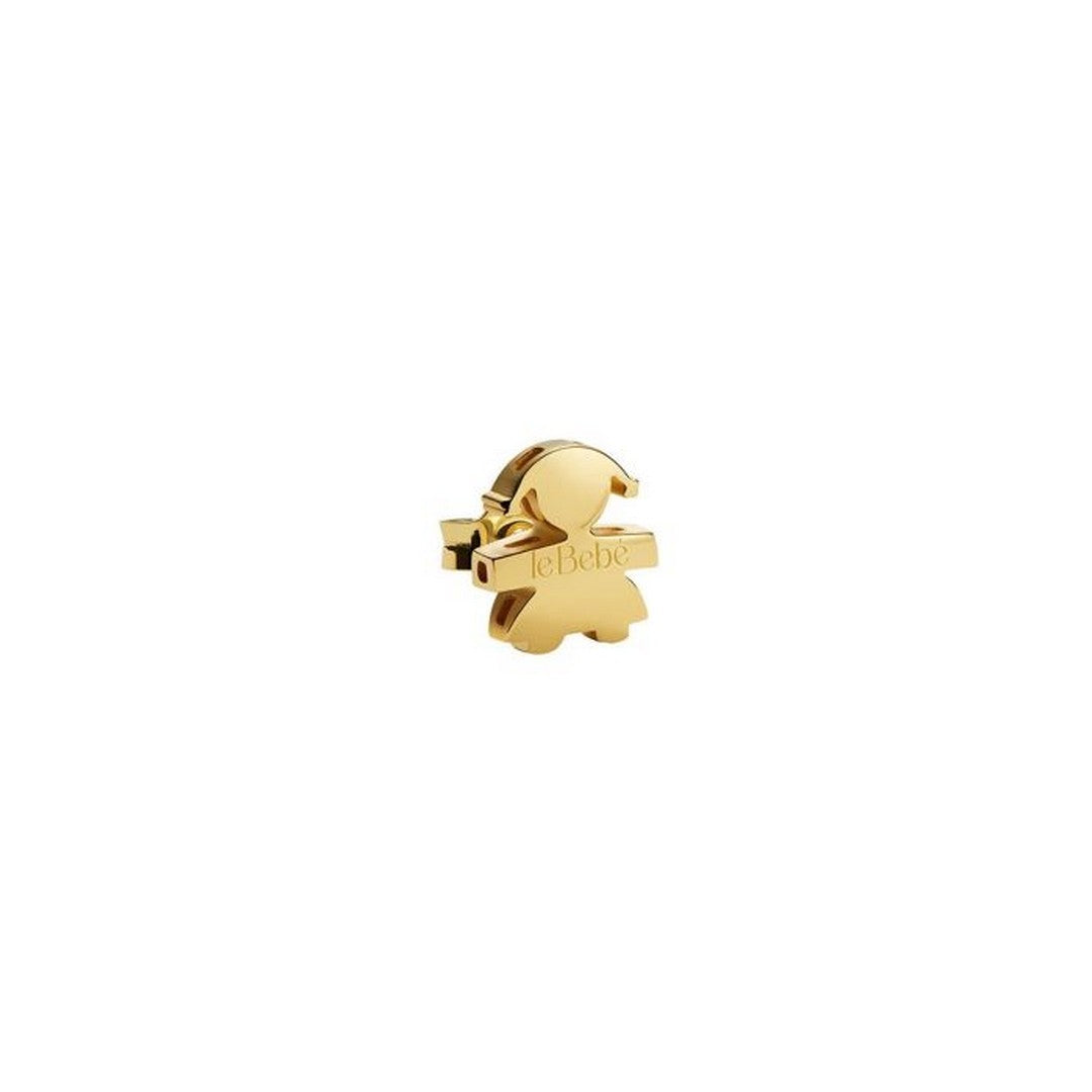 Mono Orecchino LeBebè I Tesorini con sagoma bimba in oro giallo - LBB949