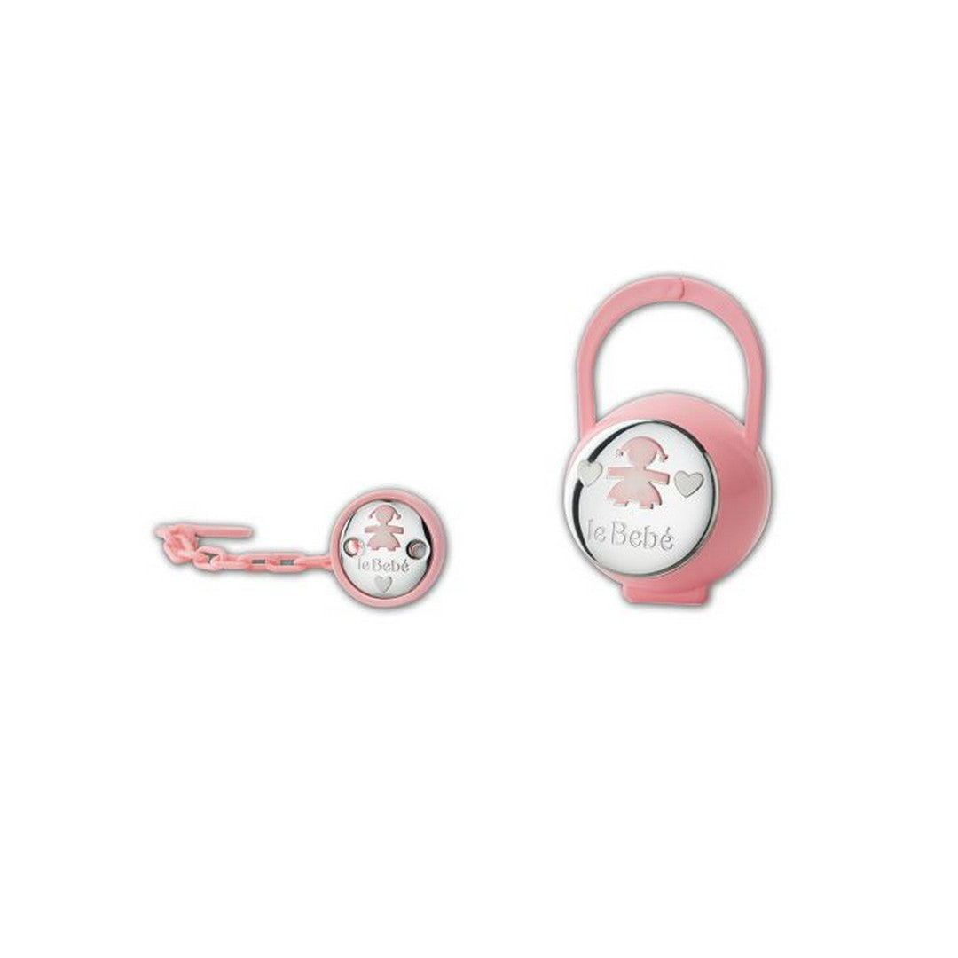 Kit porta-ciuccio LeBebè sagoma bimba - LBK002