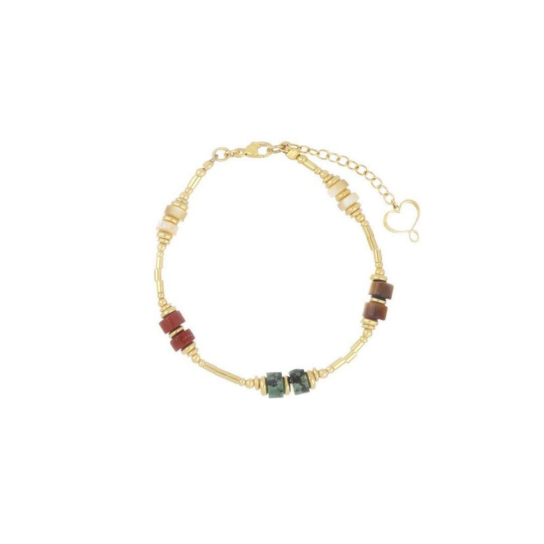 Bracciale Donna Maman Et Sophie Madreterra e Tubini Brown - brusa6bwmx