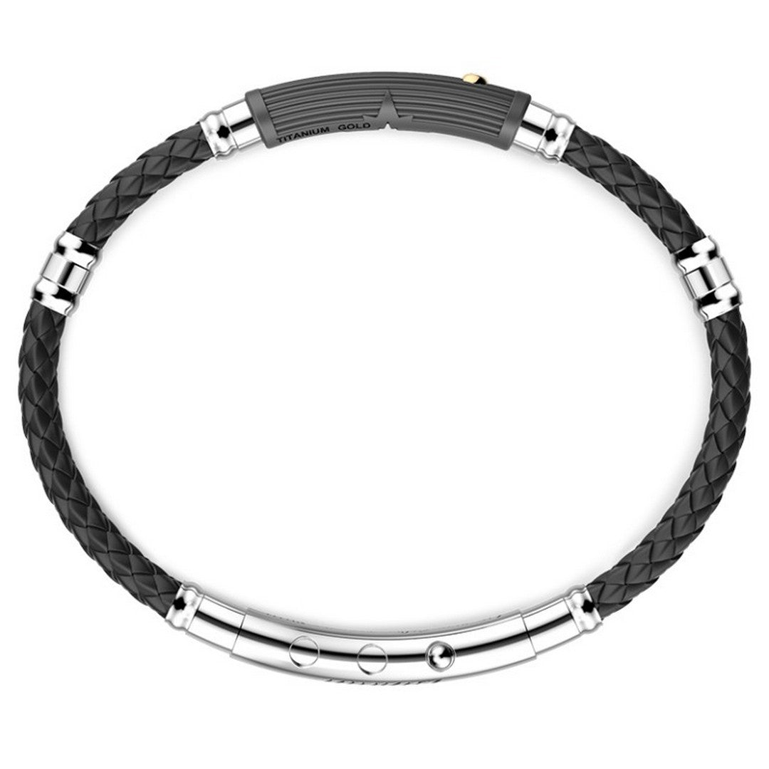 Bracciale Uomo Zancan in Titanio con Diamante Bianco 0,015 ct - ETB142G