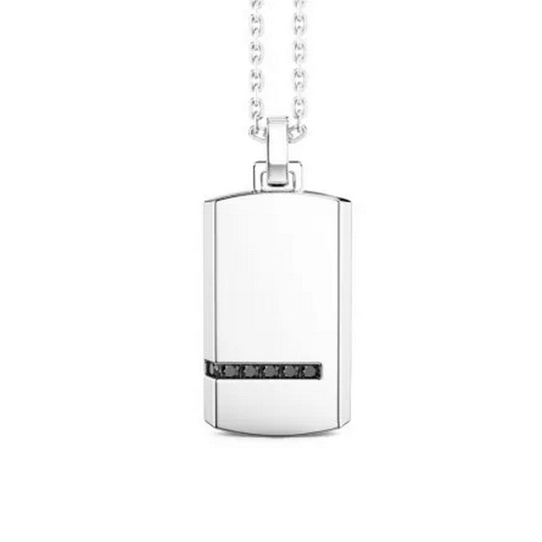Collana Uomo Zancan argento pendente targa spinelli - ESC115