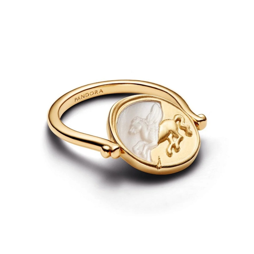 Pandora Anello Anello Medallion Pegaso "Ex Animo" Reversibile - 164812C01