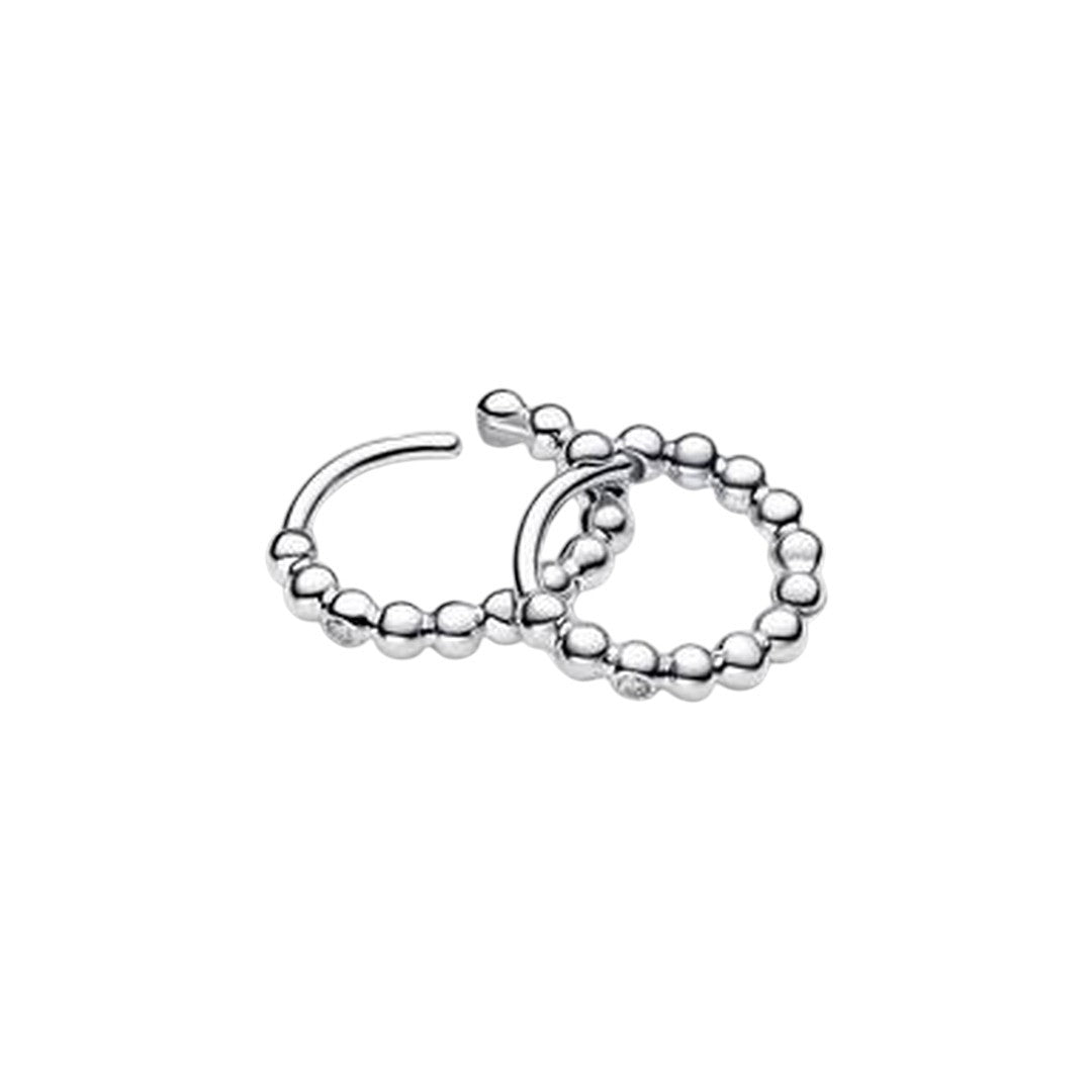 Pandora Orecchini Cerchi Piccoli Sfere con punto luce - 294823C01