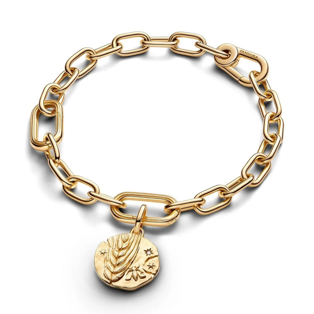 Pandora Charms Charm Medallion Spiga di Grano "Virtus Vera Prosperitas" - 764804C01