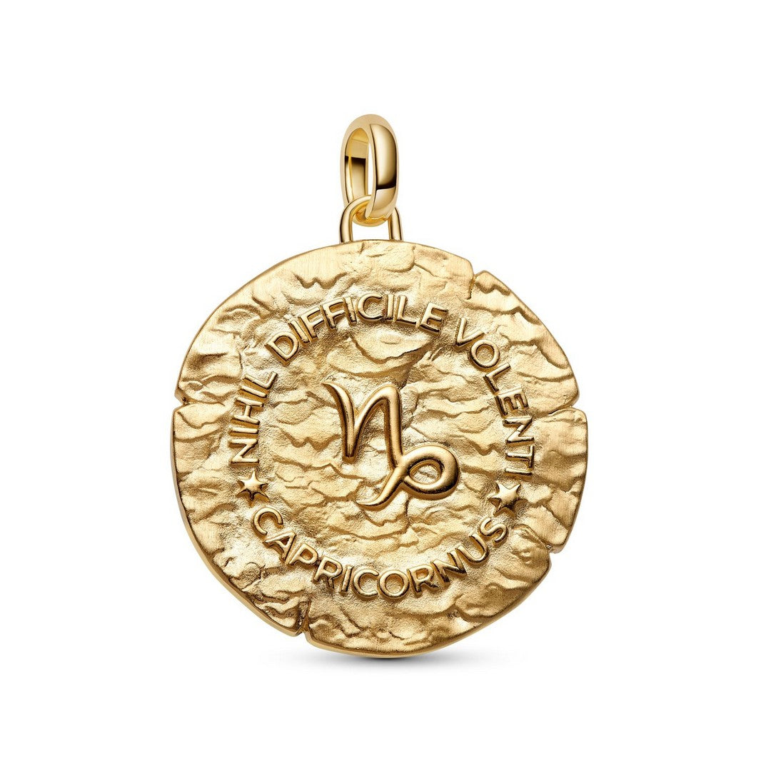 Pandora Charms Charm Medallion XL Capricorno "Nihil Difficile Volenti" - 764999C01