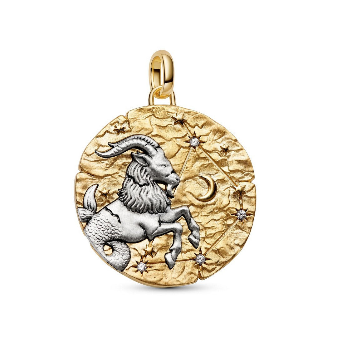 Pandora Charms Charm Medallion XL Capricorno "Nihil Difficile Volenti" - 764999C01