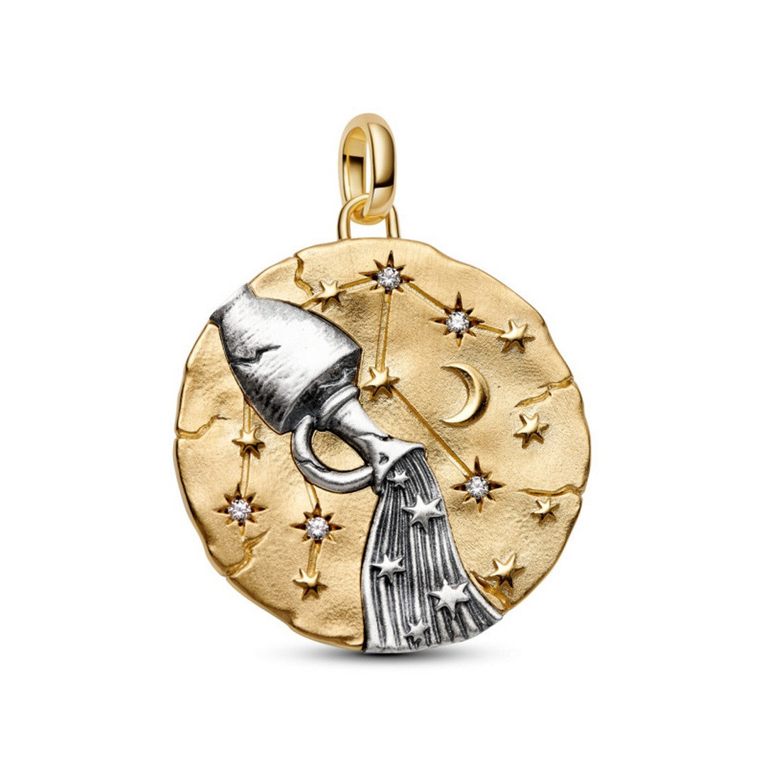 Pandora Charms Charm Medallion XL Acquario "Omnia Mutantur" - 765004C01