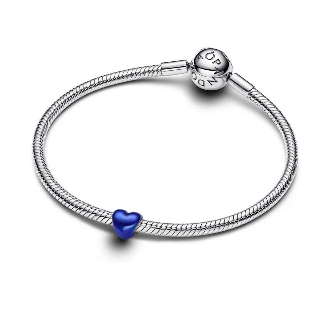 Pandora Charms Mini Charm Cuore effetto metallico blu - 794785C02
