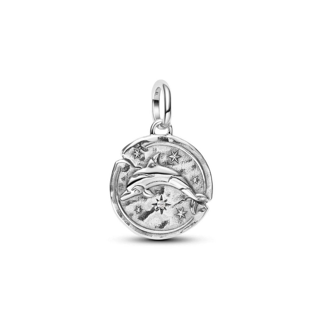 Pandora Charms Charm Medallion Delfino "Audaces Fortuna Iuvat" - 794807C01