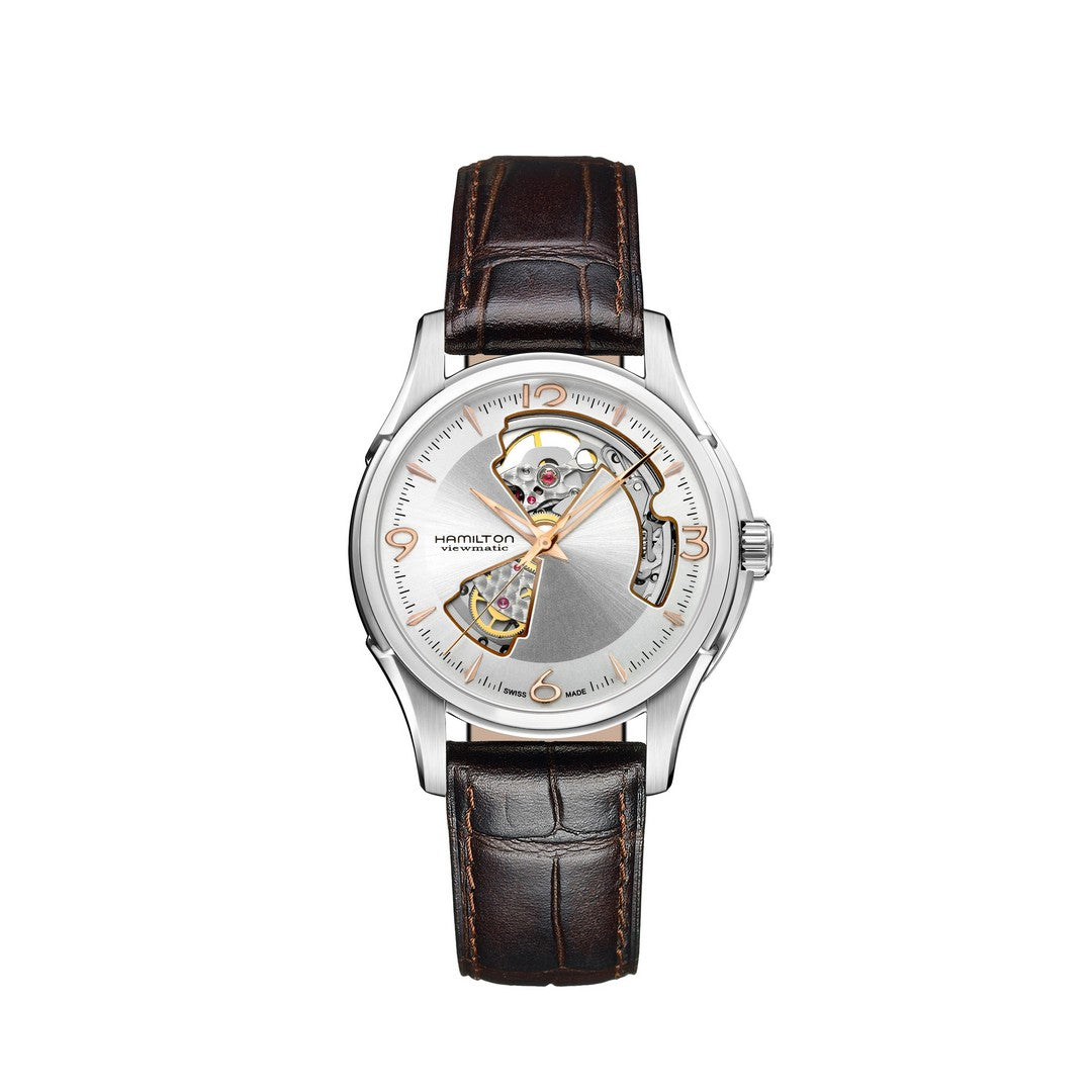 Hamilton Orologio Uomo Jazzmaster Open heart A40-sr-l-br, H32565555 - Gioielleria De Patto