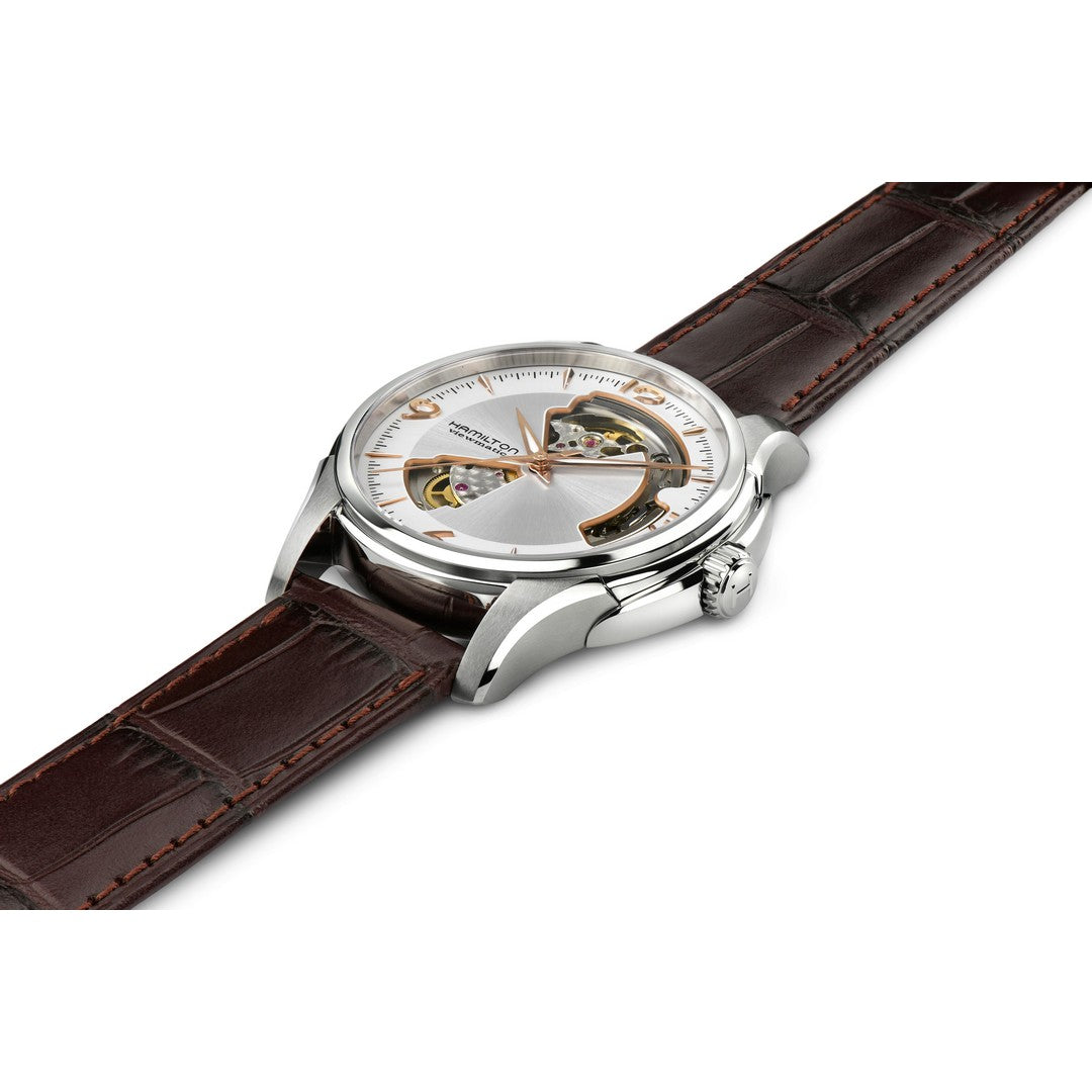 Hamilton Orologio Uomo Jazzmaster Open heart A40-sr-l-br, H32565555 - Gioielleria De Patto