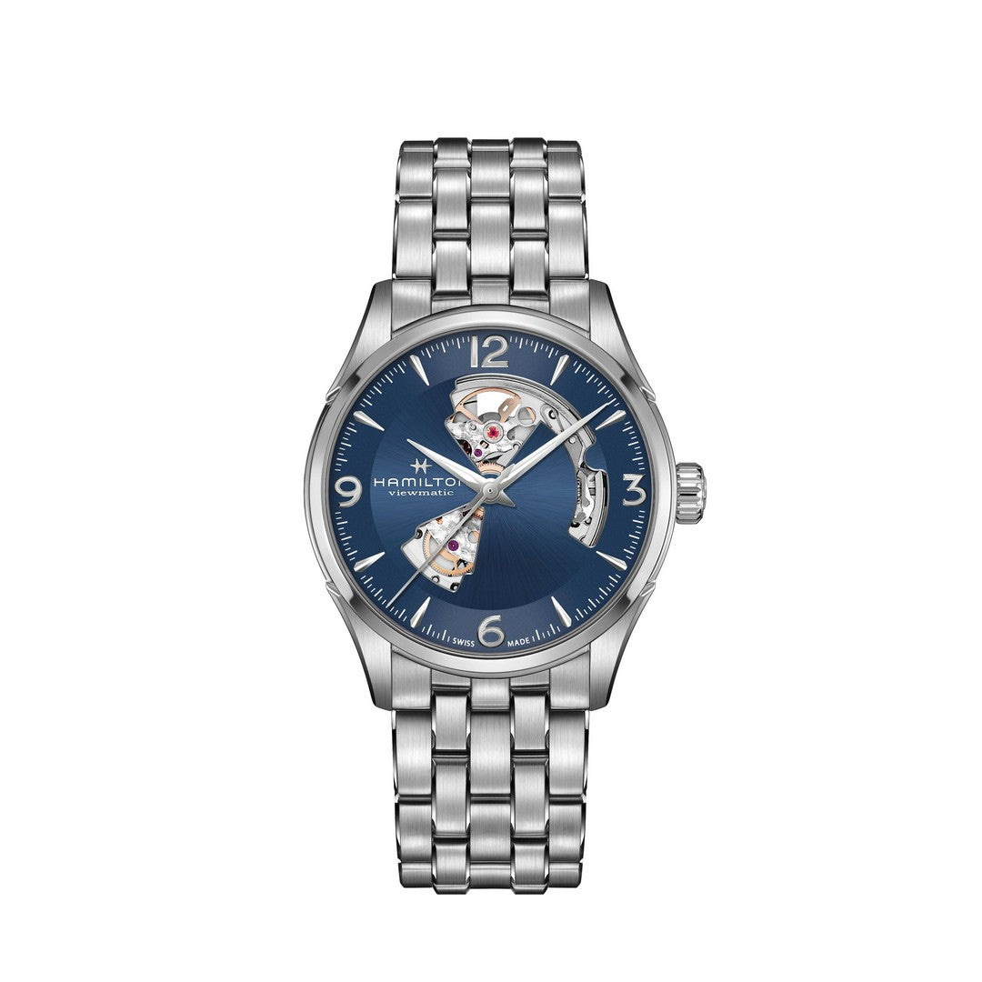 Hamilton Orologio Uomo Jazzmaster Open heart - H32705141 - Gioielleria De Patto