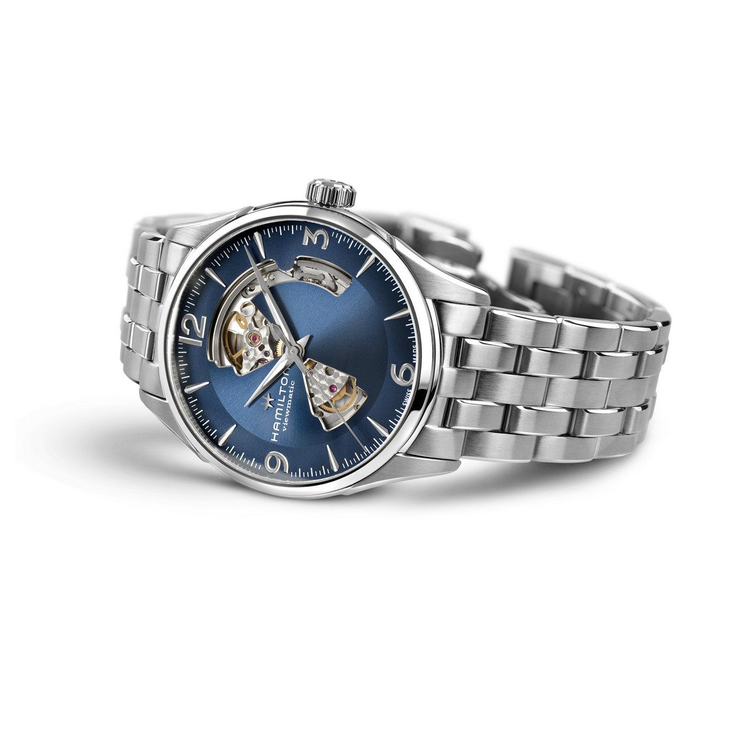 Hamilton Orologio Uomo Jazzmaster Open heart - H32705141 - Gioielleria De Patto