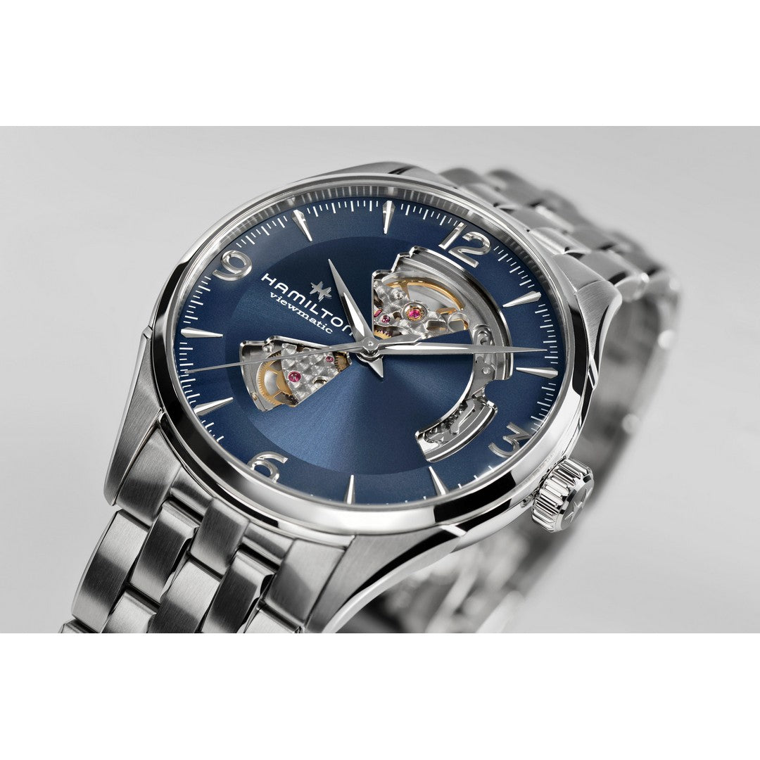 Hamilton Orologio Uomo Jazzmaster Open heart - H32705141 - Gioielleria De Patto