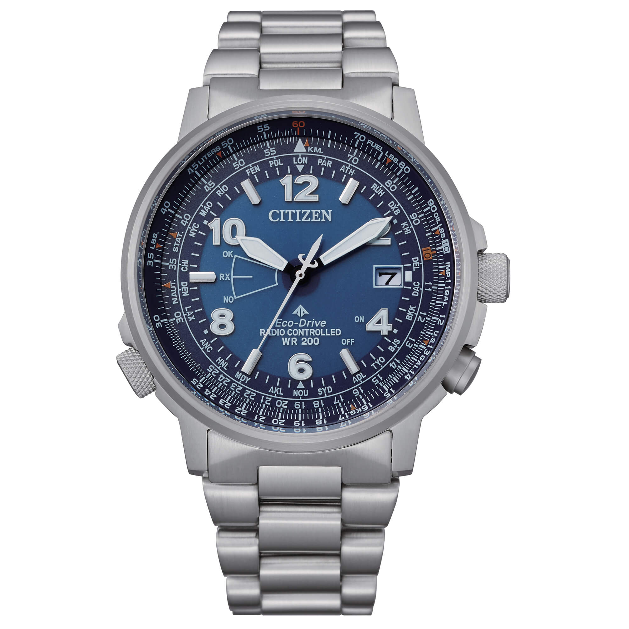 Citizen eco drive deals wr200 radio controlled