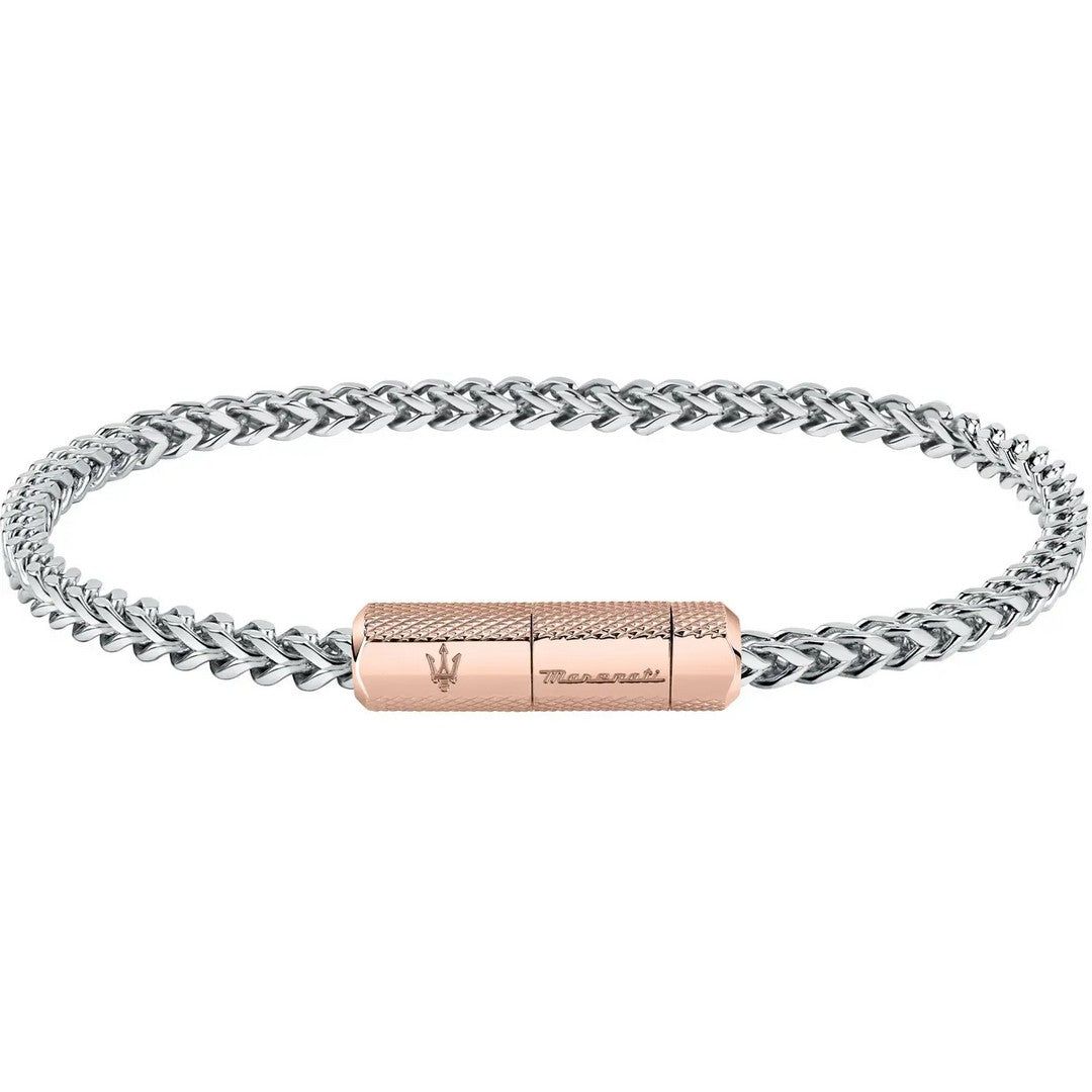 Bracciale Uomo Maserati Br. Ss Ip Rg - JM223ATK24 - Gioielleria De Patto