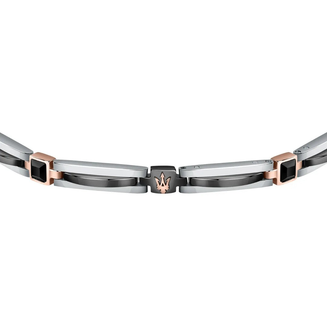 Bracciale Uomo Maserati Br.Ceramic + Blk Crystal - JM223ATZ19 - Gioielleria De Patto