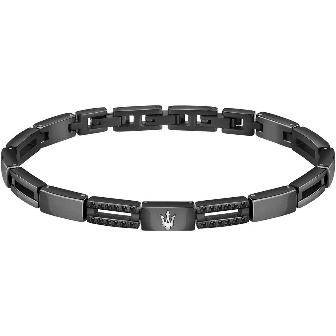 Bracciale Uomo Maserati Br.Ceramic + Black Crystal - JM223ATZ21 - Gioielleria De Patto