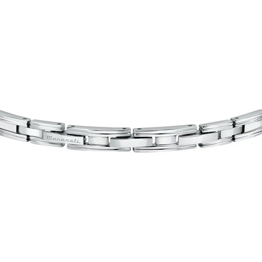 Bracciale Uomo Maserati Br.Ss+Blk. W/Maserati Logo JM420ATK04 - Gioielleria De Patto