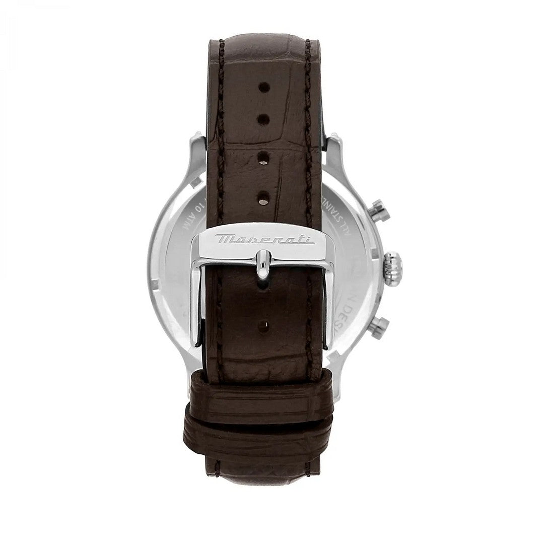 Orologio Uomo Maserati Epoca Chr Blue Dial Brown St - R8871618014 - Gioielleria De Patto