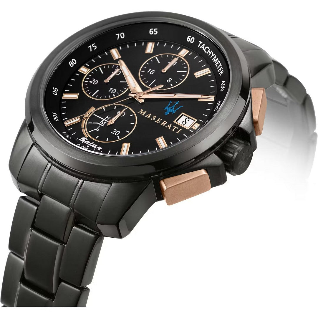 Orologio Cronografo Uomo Maserati Successo Solar 44mm, R8873645001 - Gioielleria De Patto