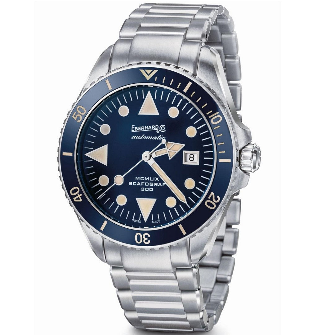 Orologio Uomo Eberhard Scafograf 300 Aut. + Br. Chassis + CU - 41034.S CAD8 - Gioielleria De Patto