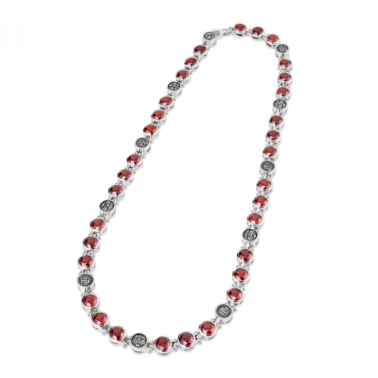 Collana Donna Gerardo Sacco con Pietre Colorate e Simboli - 50256ro - Gioielleria De Patto