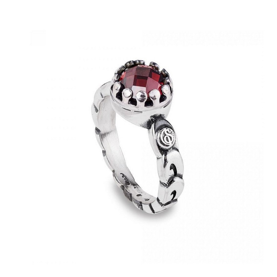 Anello Donna Gerardo Sacco Linea Iride Rosso - 50237ro - Gioielleria De Patto