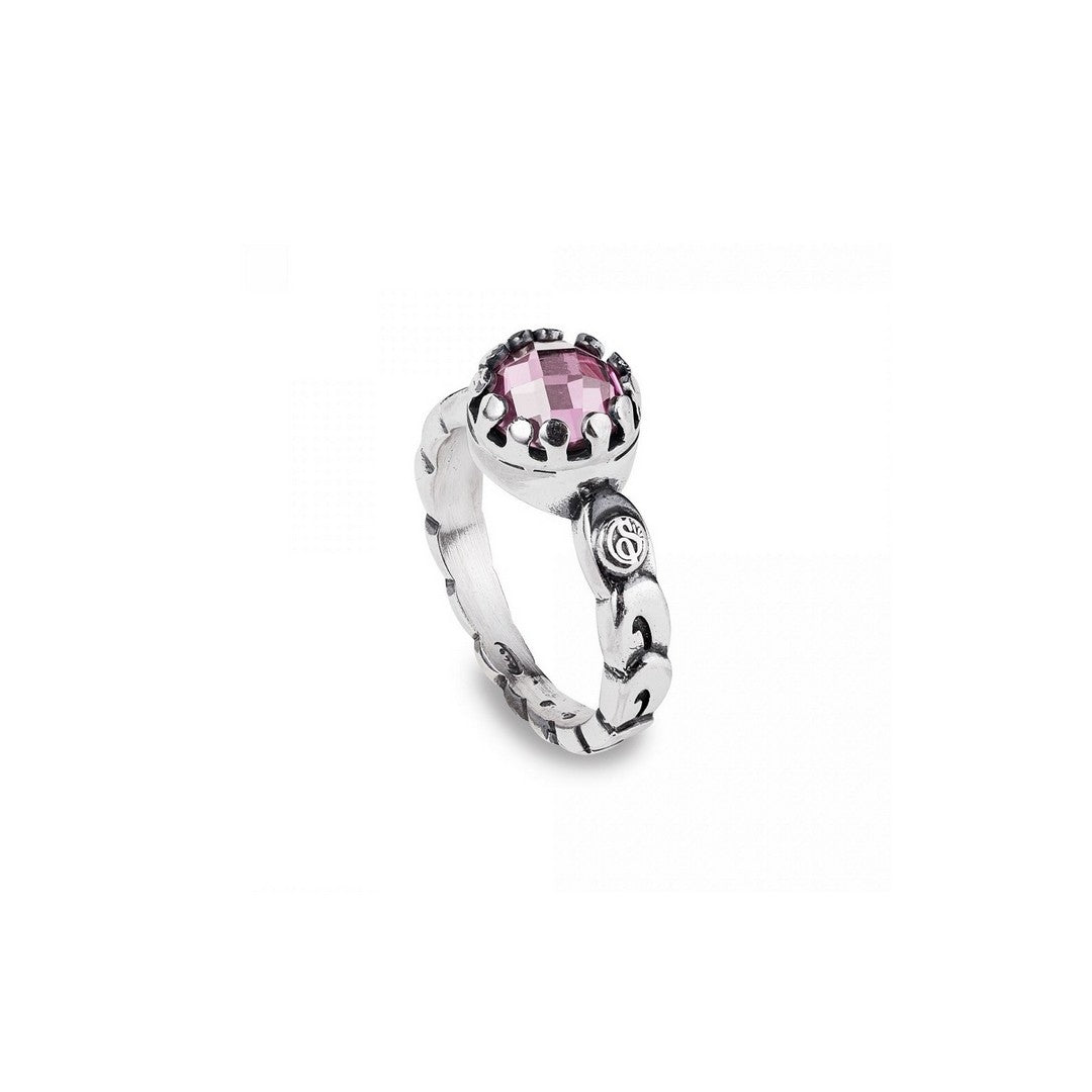 Anello Donna Gerardo Sacco Linea Iride Rosa - 50237ra - Gioielleria De Patto