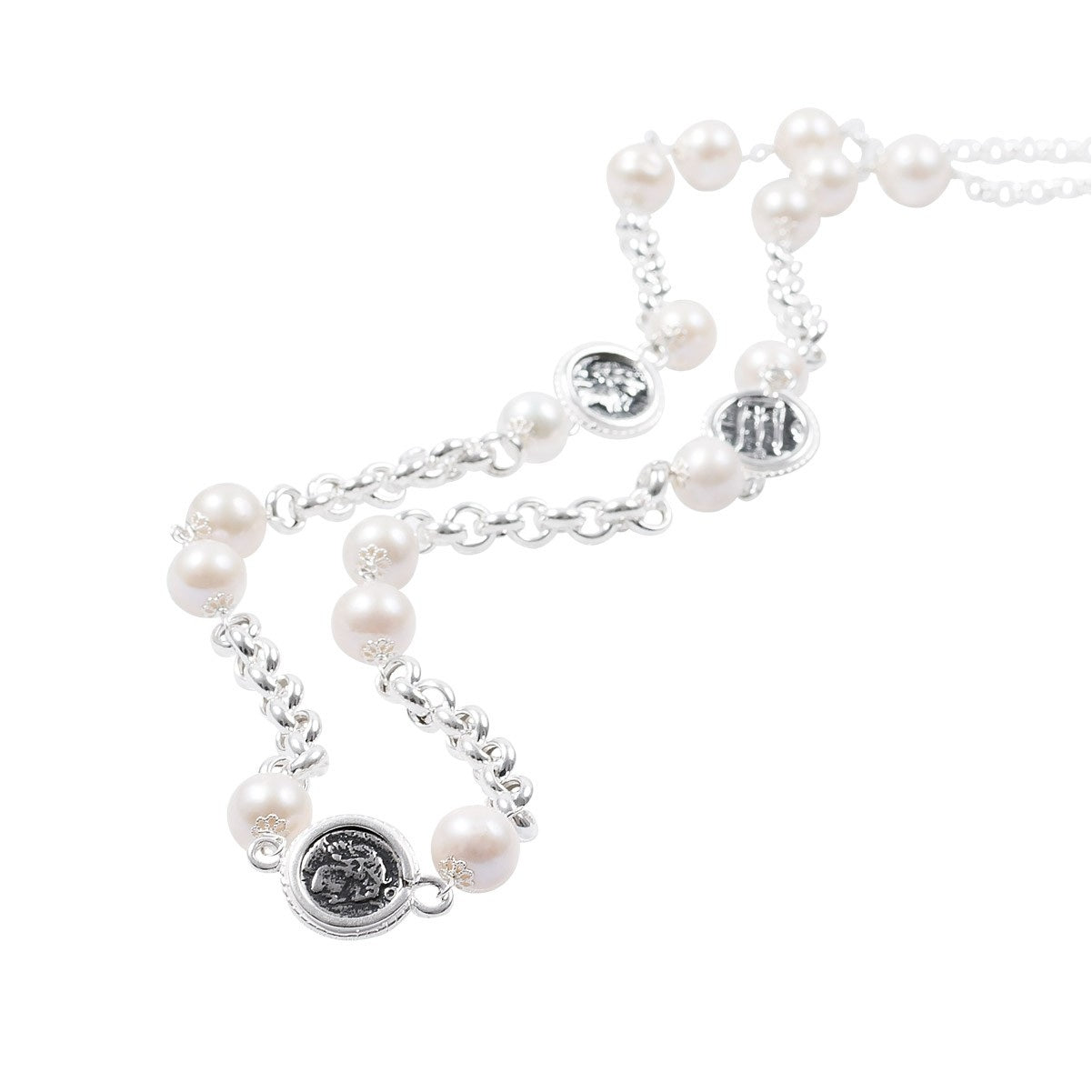 Collana Donna Gerardo Sacco Chanel Monete e Perle - 40018B - Gioielleria De Patto