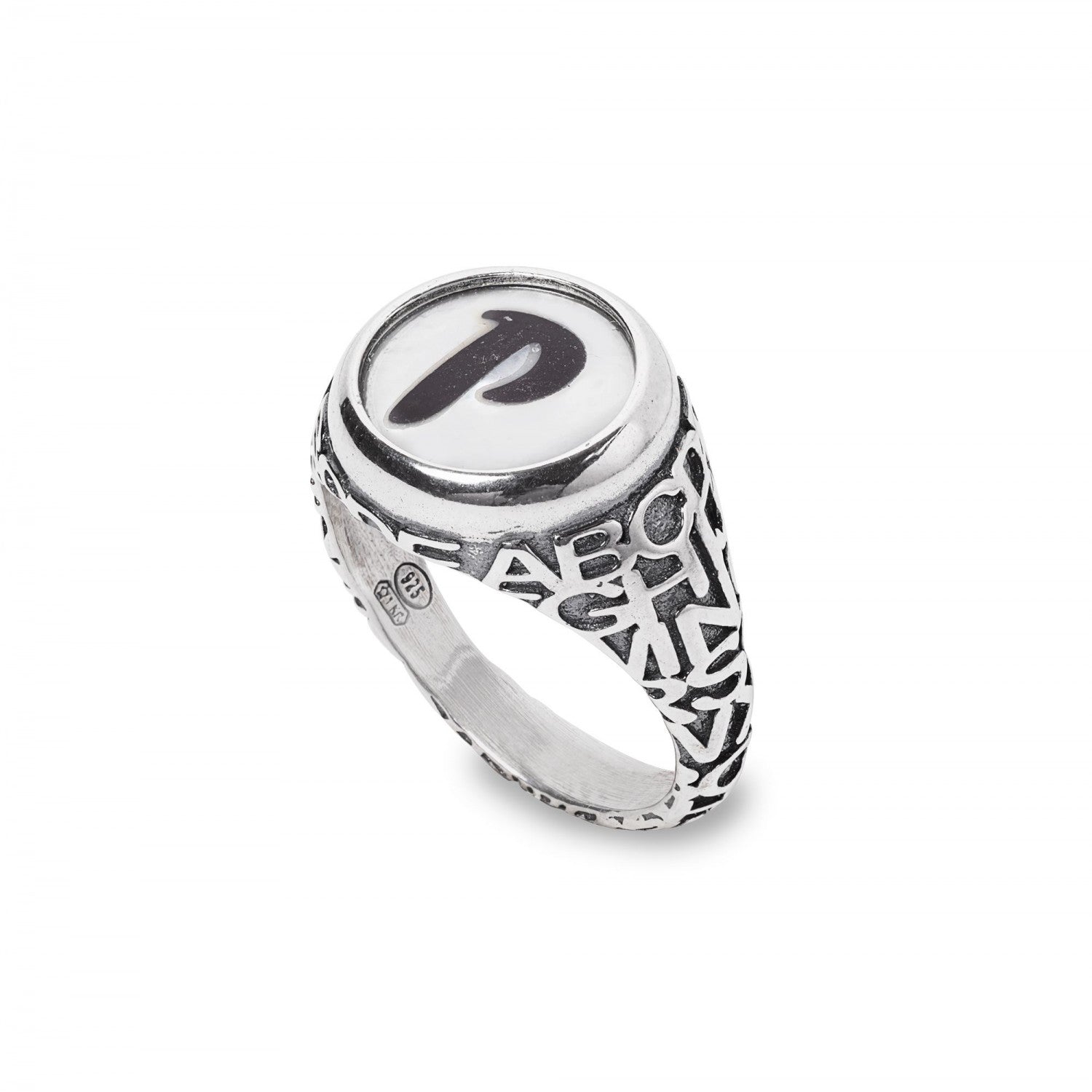 Anello Donna Gerardo Sacco Linea Lettere "P" - 28030p - Gioielleria De Patto