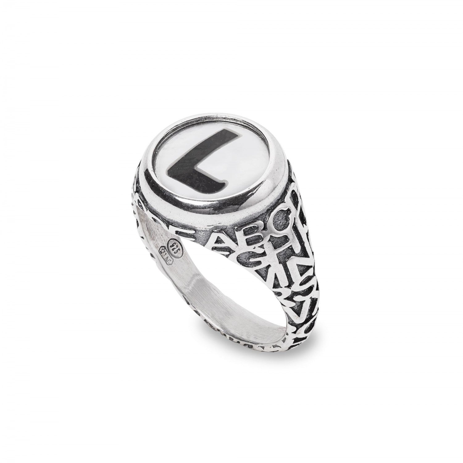 Anello Donna Gerardo Sacco Linea Lettere "L" - 28030L - Gioielleria De Patto
