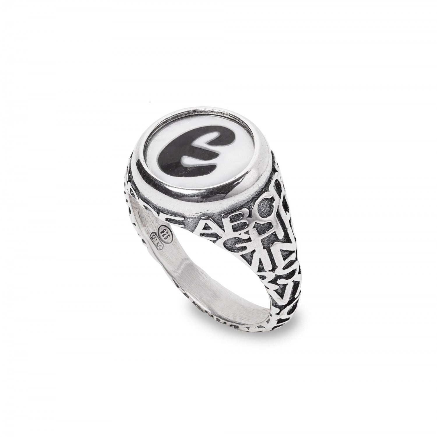 Anello Donna Gerardo Sacco Linea Lettere "E" - 28030E - Gioielleria De Patto