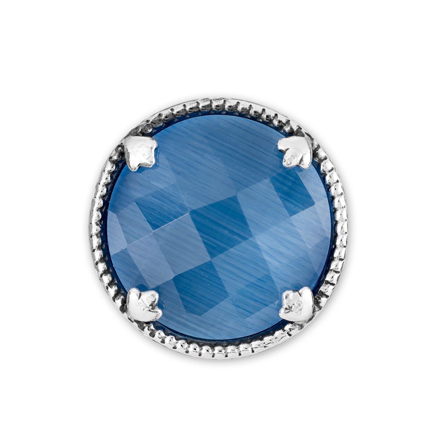 Chicca Donna Gerardo Sacco Twist Sfaccettata Blu - 27835az - Gioielleria De Patto