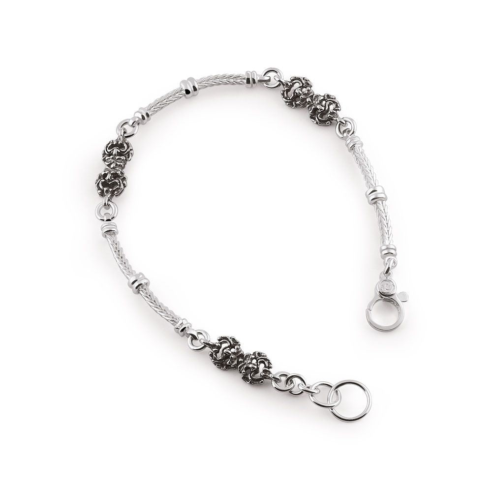 Gerardo Sacco Bracciale arg.tit.925/000 con maschere - Gioielleria De Patto