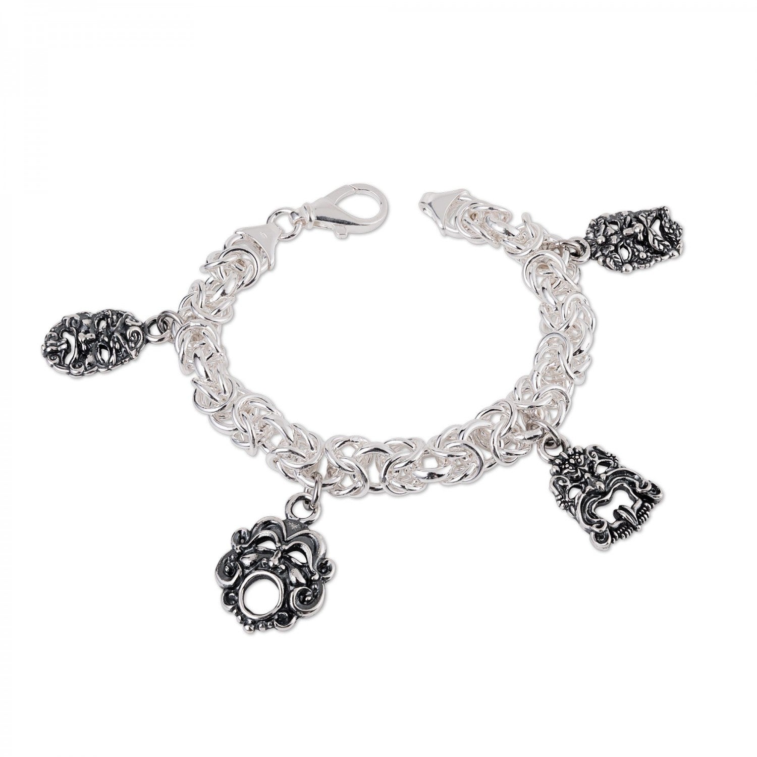 Gerardo Sacco Bracciale (maschere) AG 925 - Gioielleria De Patto
