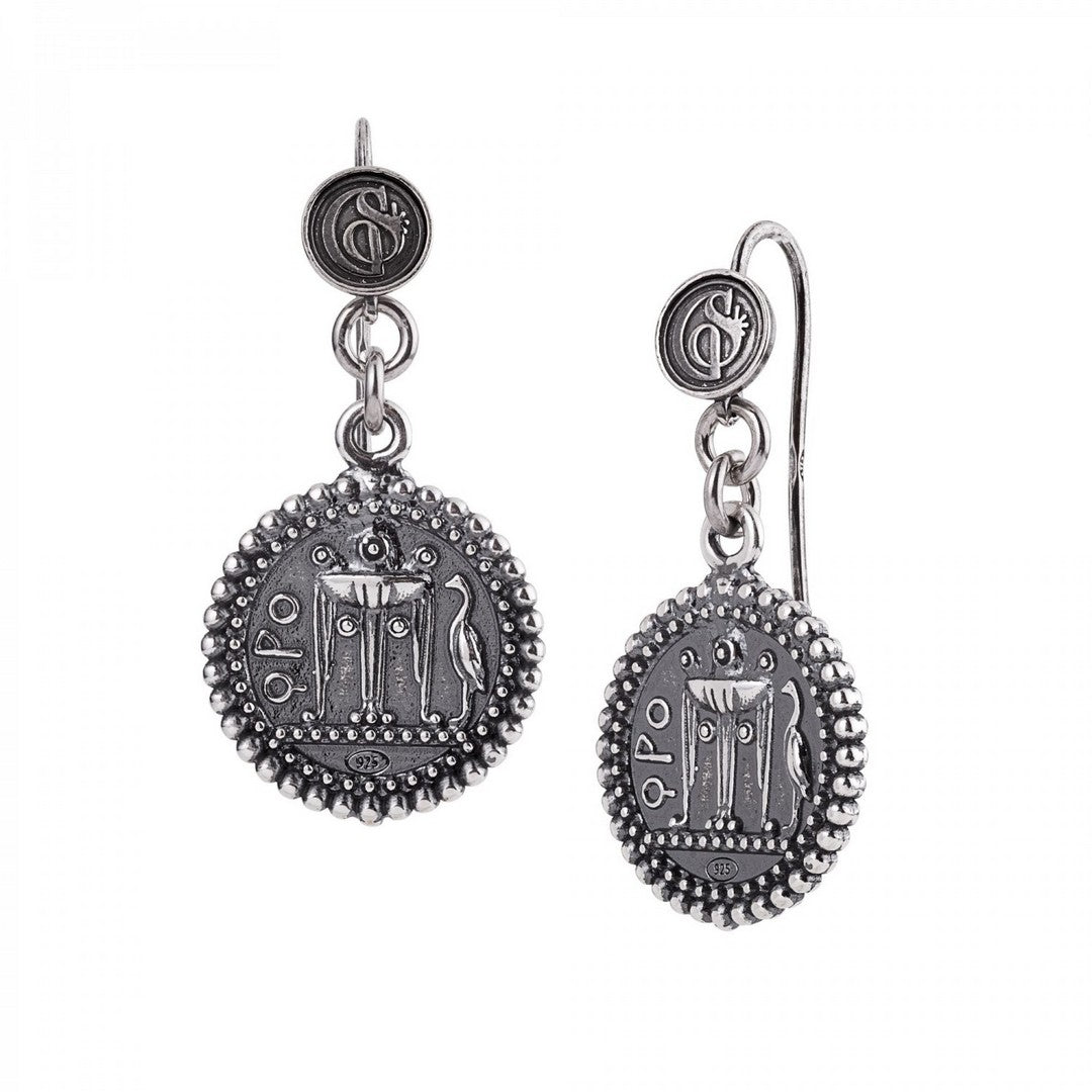 Orecchini Donna Gerardo Sacco arg.925/000 con monete statere - 28056 - Gioielleria De Patto