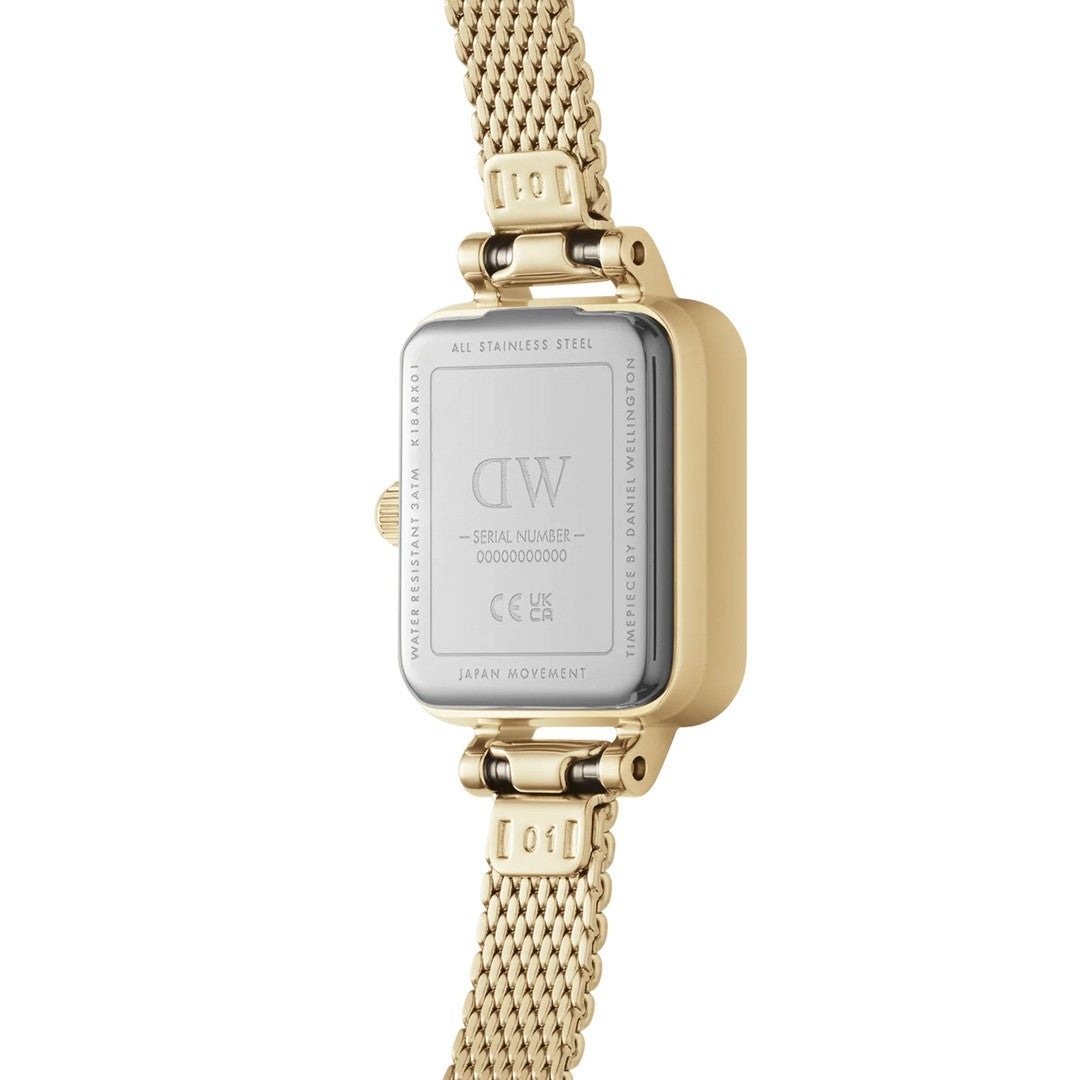 Orologio Donna Daniel Wellington Quadro Mini Evergold Onyx - DW00100652