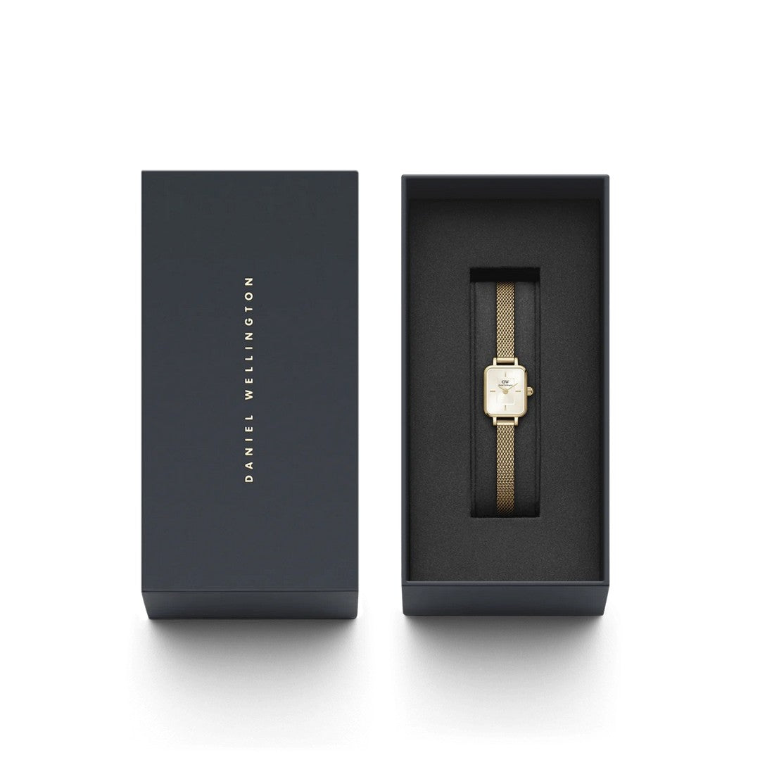 Orologio Donna Daniel Wellington Quadro Mini Evergold Champagne - DW00100656 - Gioielleria De Patto