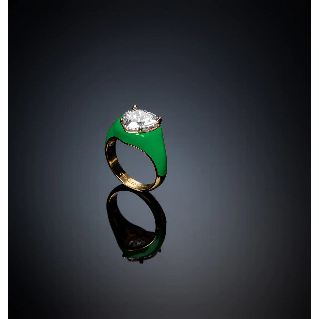 Anello Donna Chiara Ferragni Love Parade Green - J19AVI430 - Gioielleria De Patto