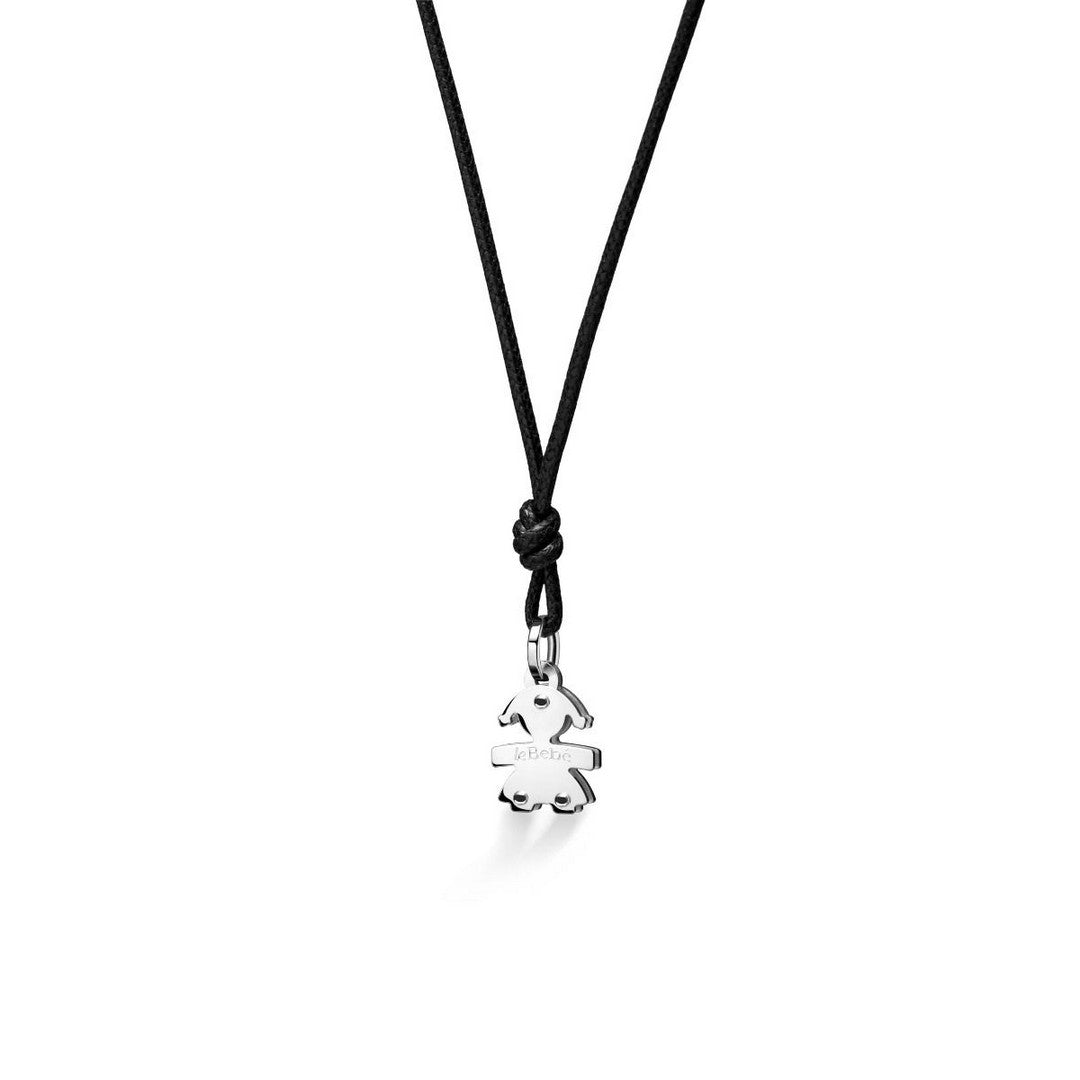 Ciondolo Bimba leBebè I Mini Oro Bianco - LBB048-N - Gioielleria De Patto