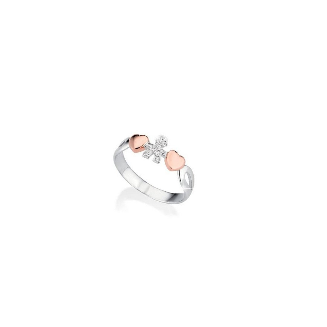 Anello leBebè I Girocuore Oro Bianco e Diamanti Bimbo - LBB111-16 - Gioielleria De Patto