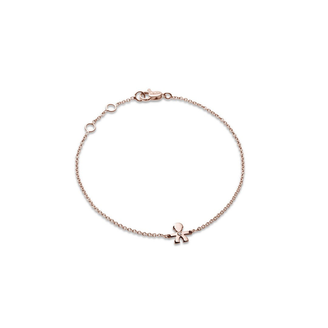 Bracciale Bimbo leBebè Le Briciole Oro Rosa e Diamante - LBB325 - Gioielleria De Patto