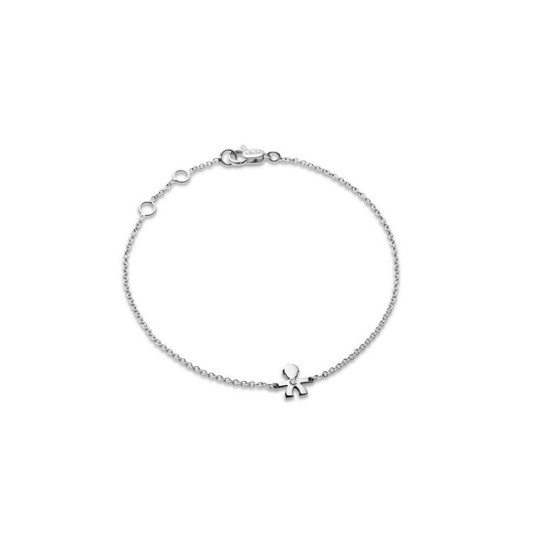 Bracciale Bimbo leBebè Le Briciole Oro Bianco e Diamante - LBB337 - Gioielleria De Patto