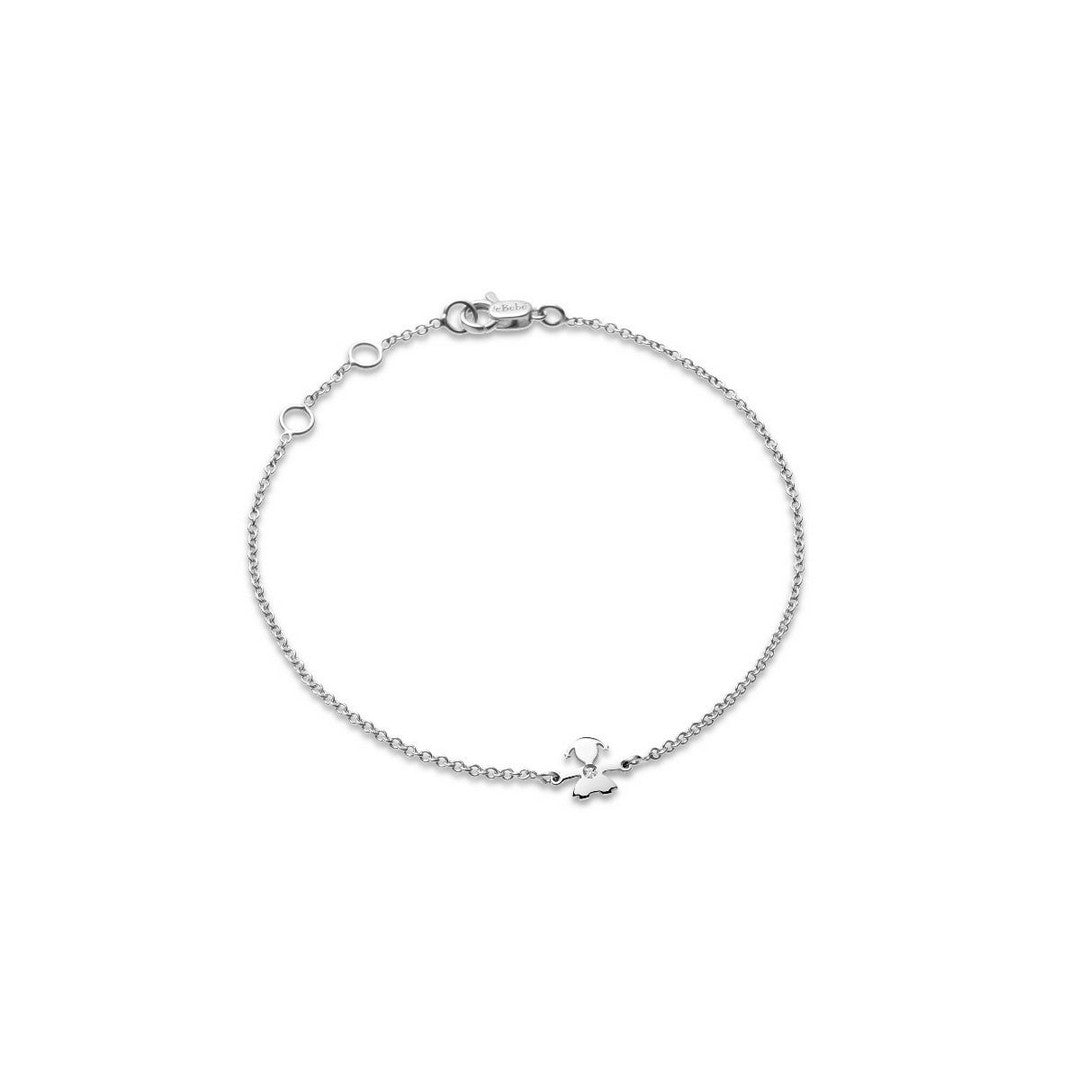 Bracciale Bimba leBebè Le Briciole Oro Bianco e Diamante - LBB338 - Gioielleria De Patto