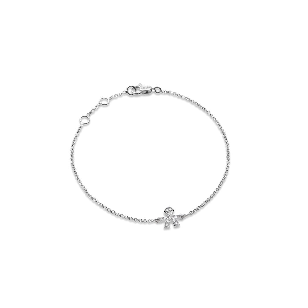 Bracciale Bimbo leBebè Le Briciole Oro Bianco e Pavé di Diamanti - LBB339 - Gioielleria De Patto