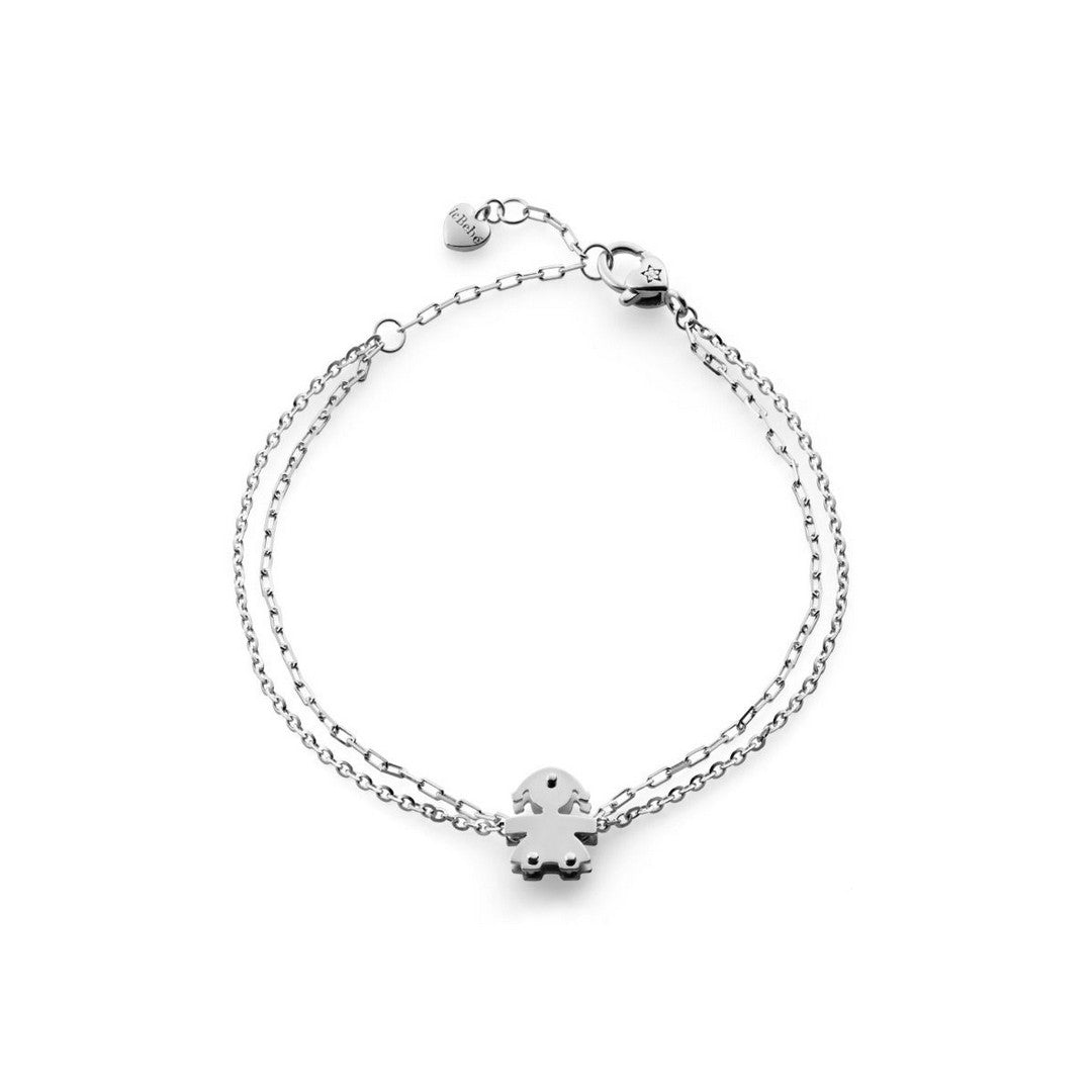 Bracciale Donna leBebè I Mini Bimba Oro Bianco e DiamanteE - LBB524 - Gioielleria De Patto