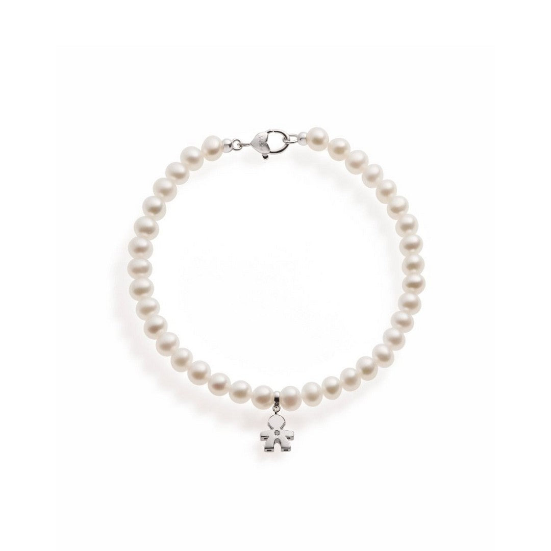 Bracciale Donna leBebè Le Perle Bimbo in Oro Bianco 9 kt - LBB802 - Gioielleria De Patto