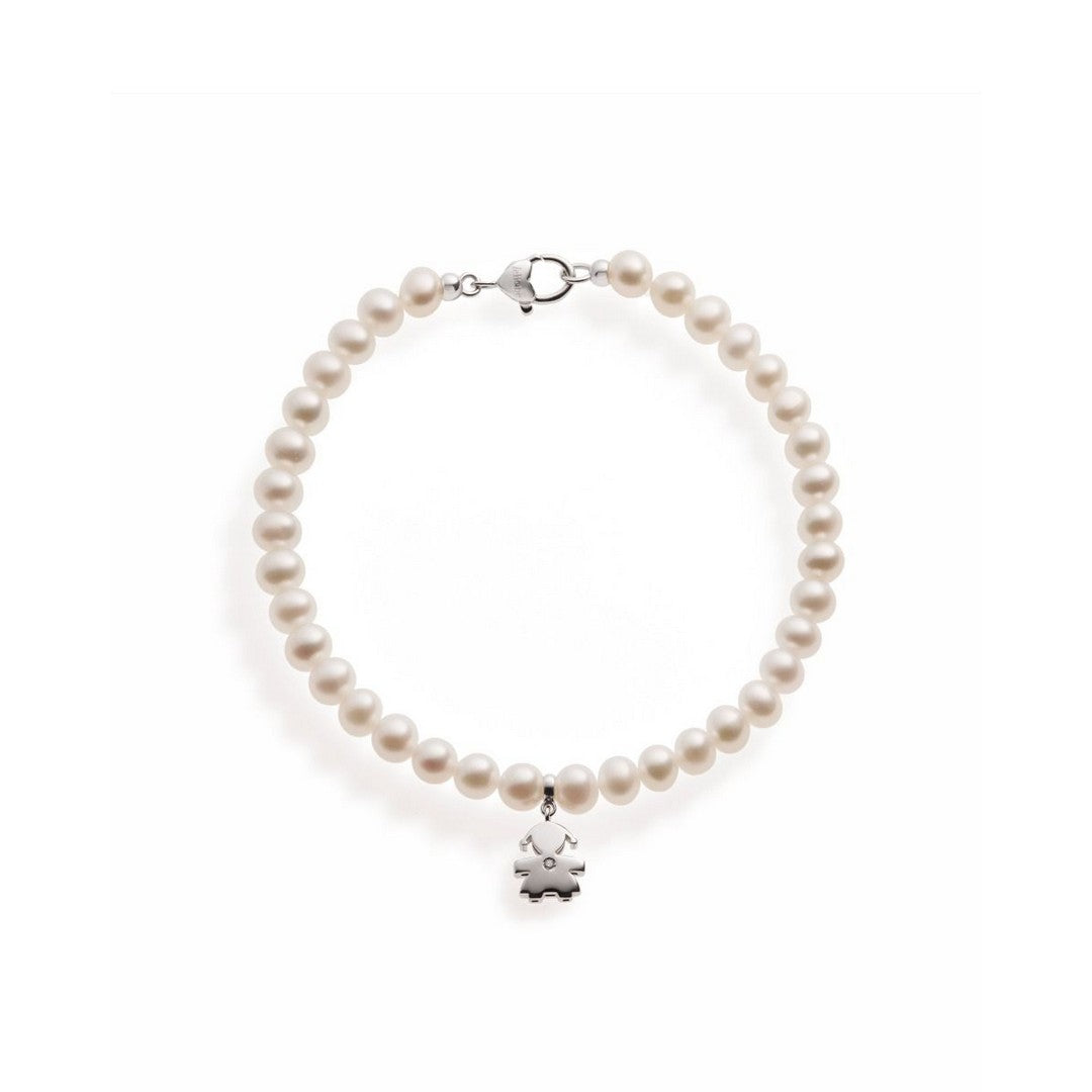 Bracciale Donna leBebè Le Perle Bimba in Oro Bianco 9 kt - LBB803 - Gioielleria De Patto